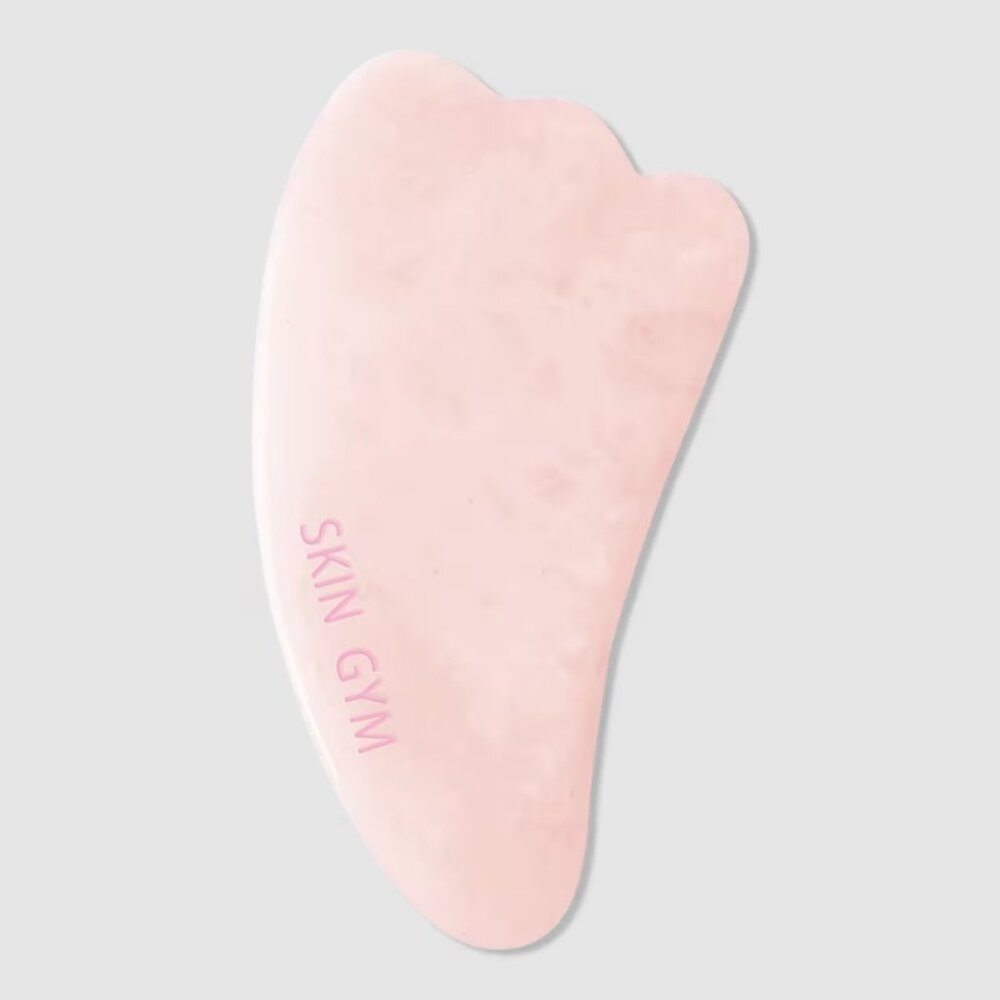 Skin Gym Rose Quartz Gua Sha Sculpty Crystal Beauty Tool NEW